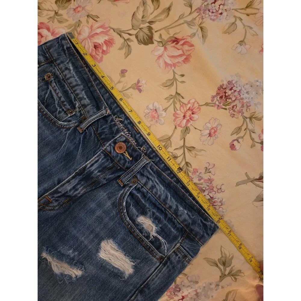 American Eagle Live Your Life Disressed Cut Off Denim Shorts 6